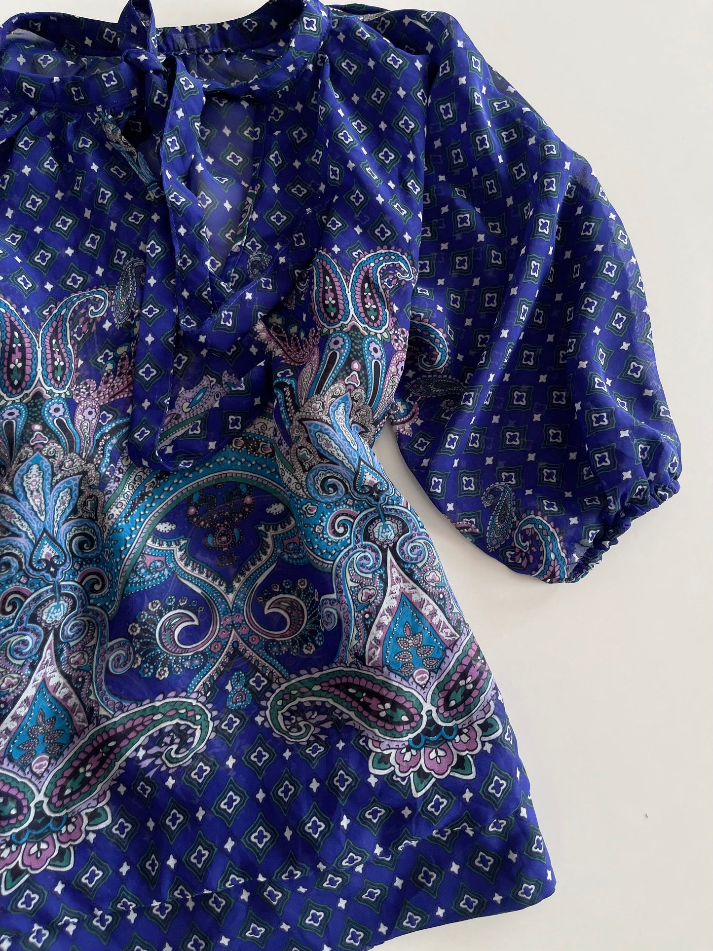 Sheer Paisley Top-Bust 46