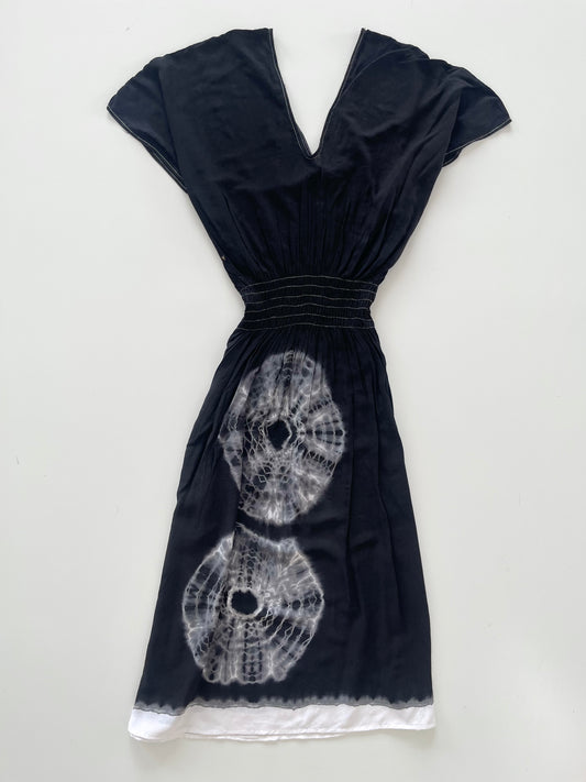 Black Tie Dyed Dress-Bust 38 to 40