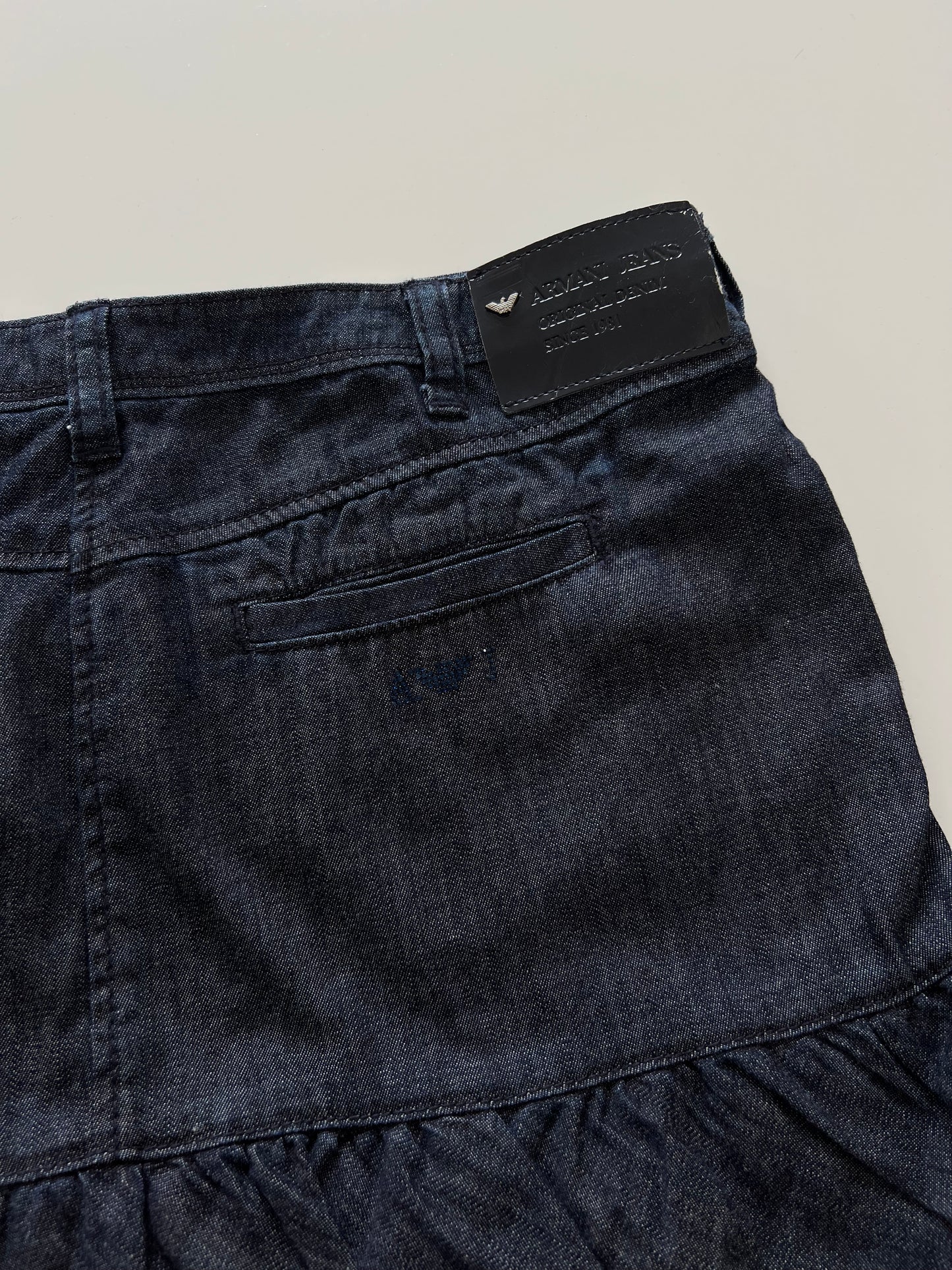 Armani Jeans Vintage Denim Skirt-Waist 36