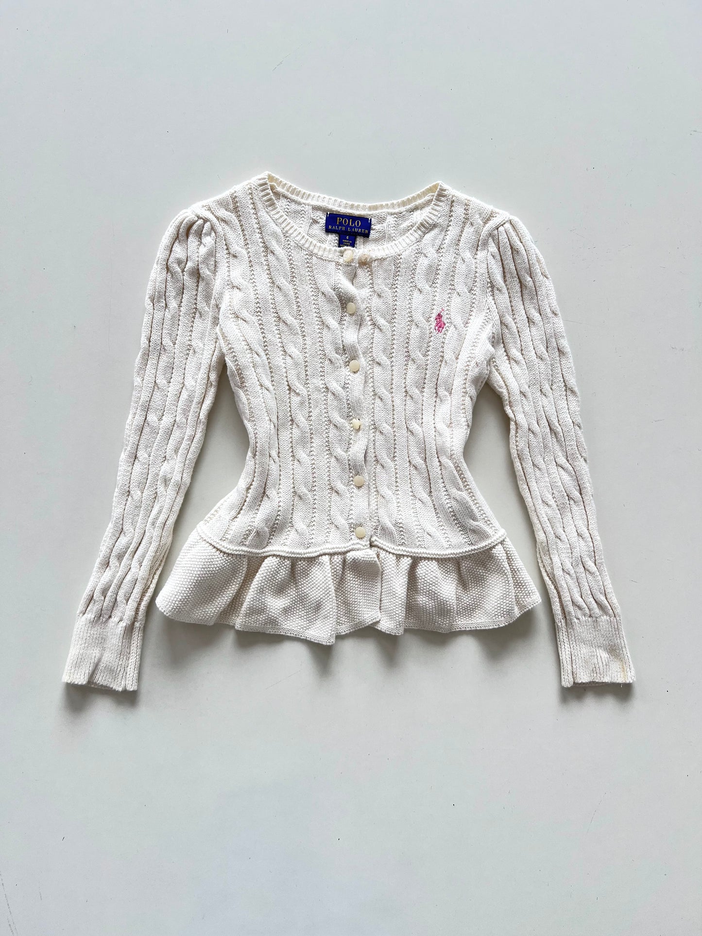 Ralph Lauren 100%Cotton Kid’s Vintage Cardigan-Bust 30