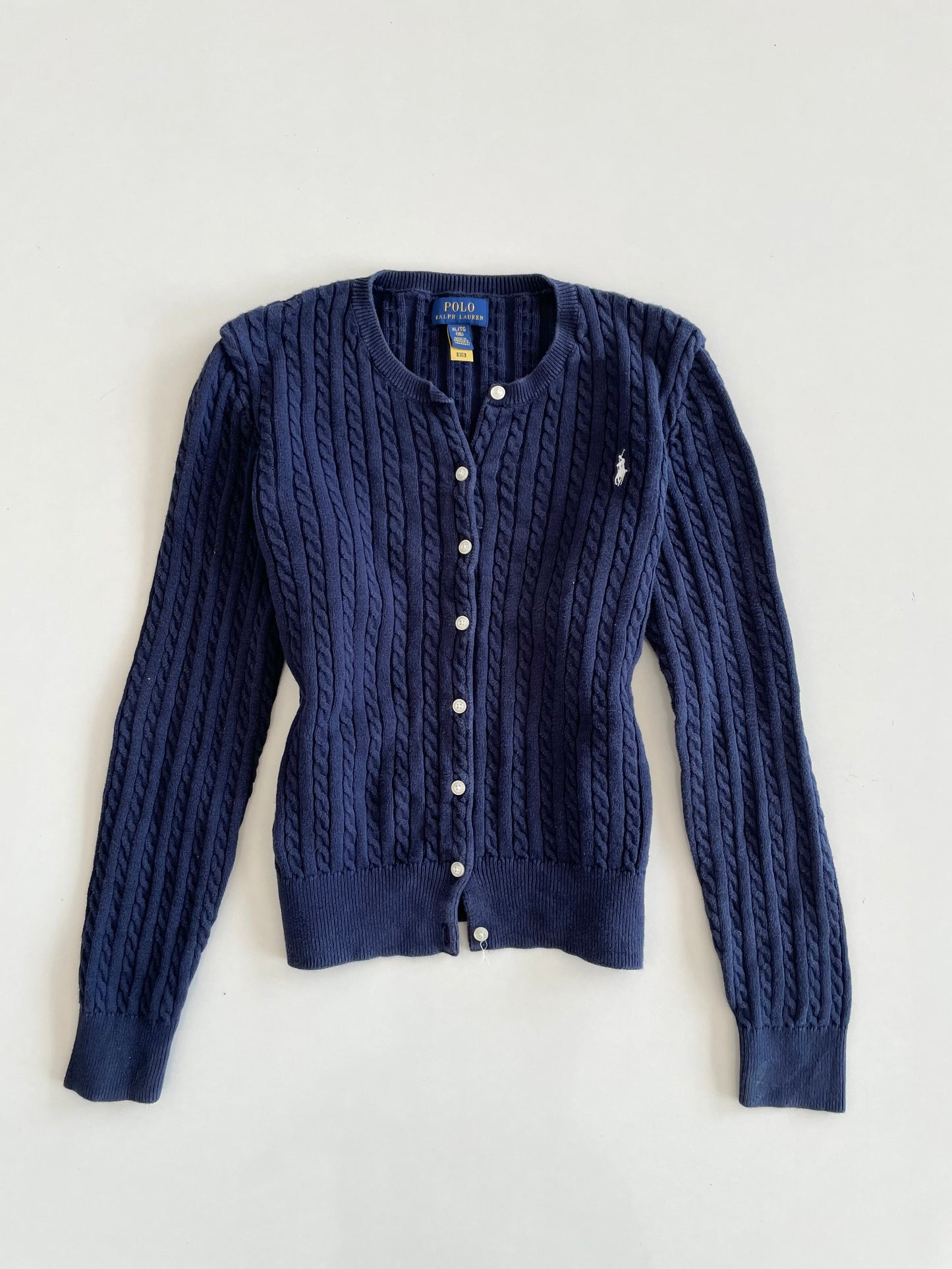 Ralph Lauren 100% Cotton Vintage Cardigan-Bust 34 to 36