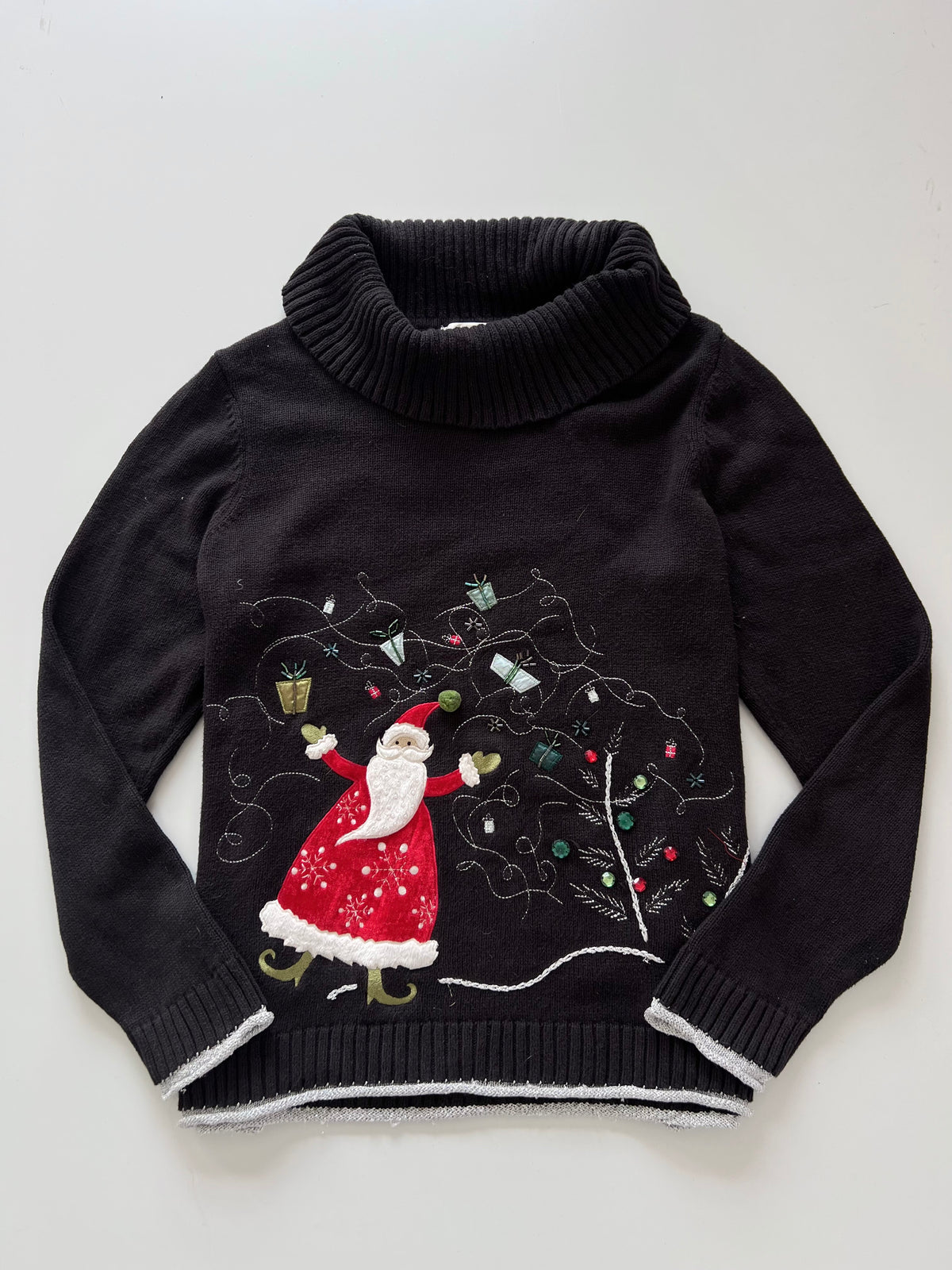 Christopher&Banks Embroidered Christmas Sweater-Bust 42