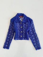 Lacy Sheer Shirt-Bust 36