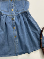 Load image into Gallery viewer, Skater Buttondown Denim Dress-Bust 32
