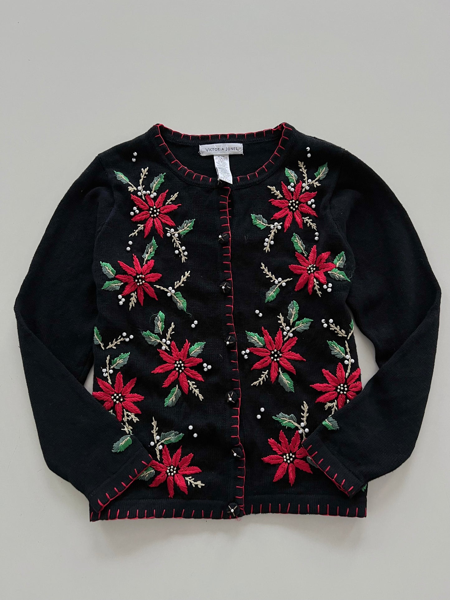 Victoria Jones Embroidered Sweater-Bust 42