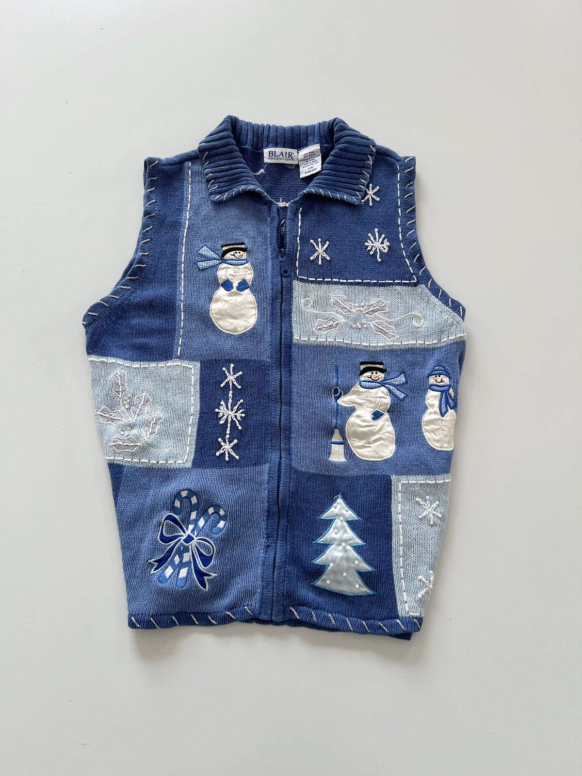 Blair Embroidered Christmas Sweater Vest-Bust 46
