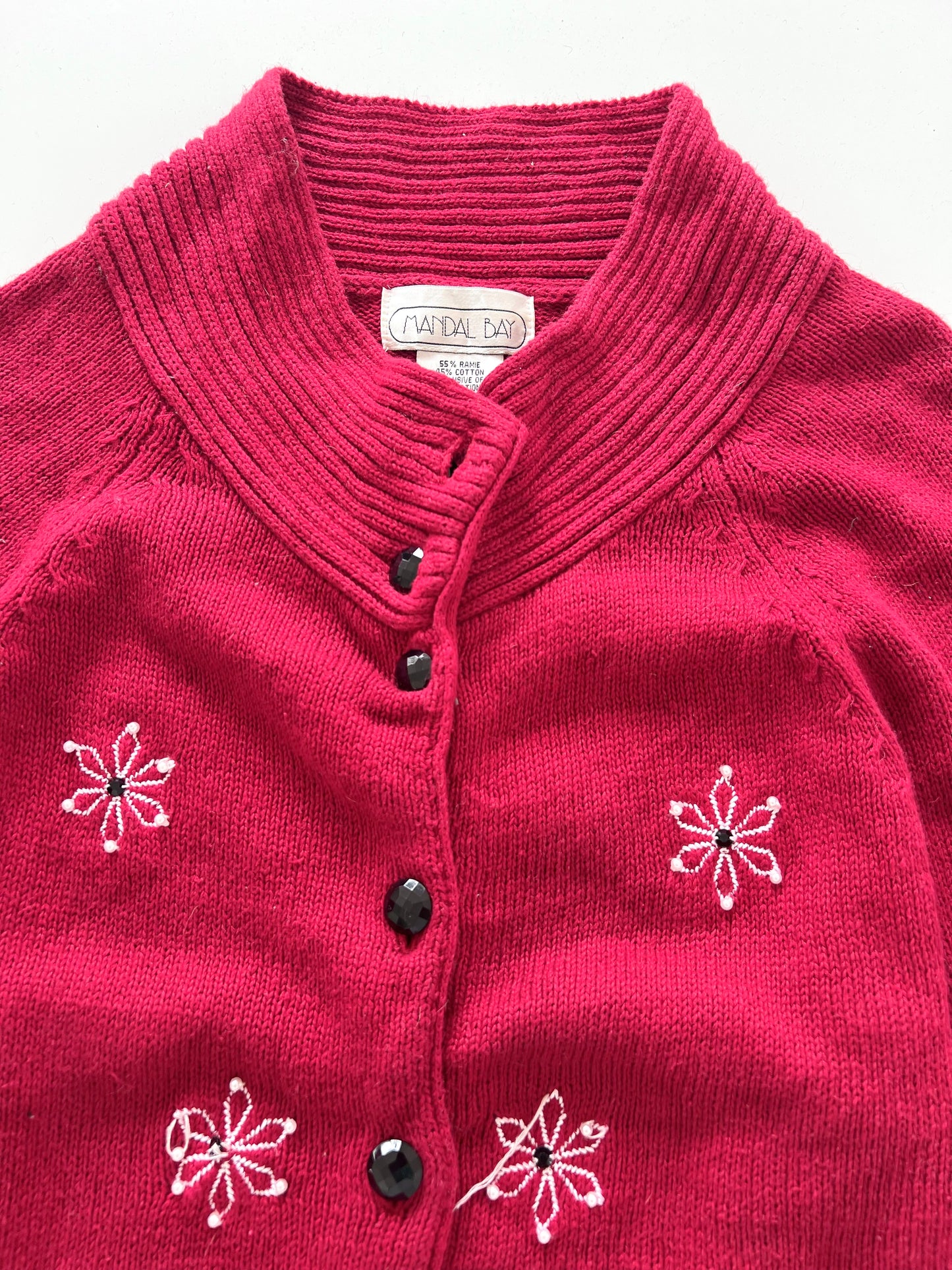 Mandal Bay Embroidered Christmas Sweater-Bust 44