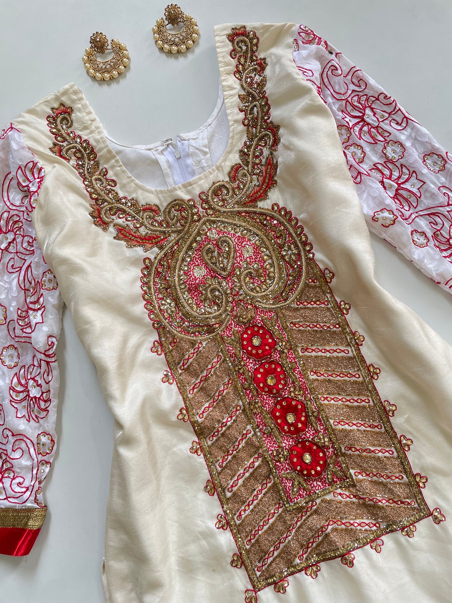 Embroidered Kurta-Bust 38