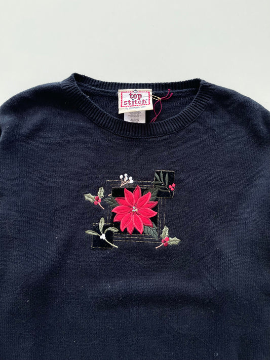 Top Stitch Vintage Embroidered Sweater-Bust 50