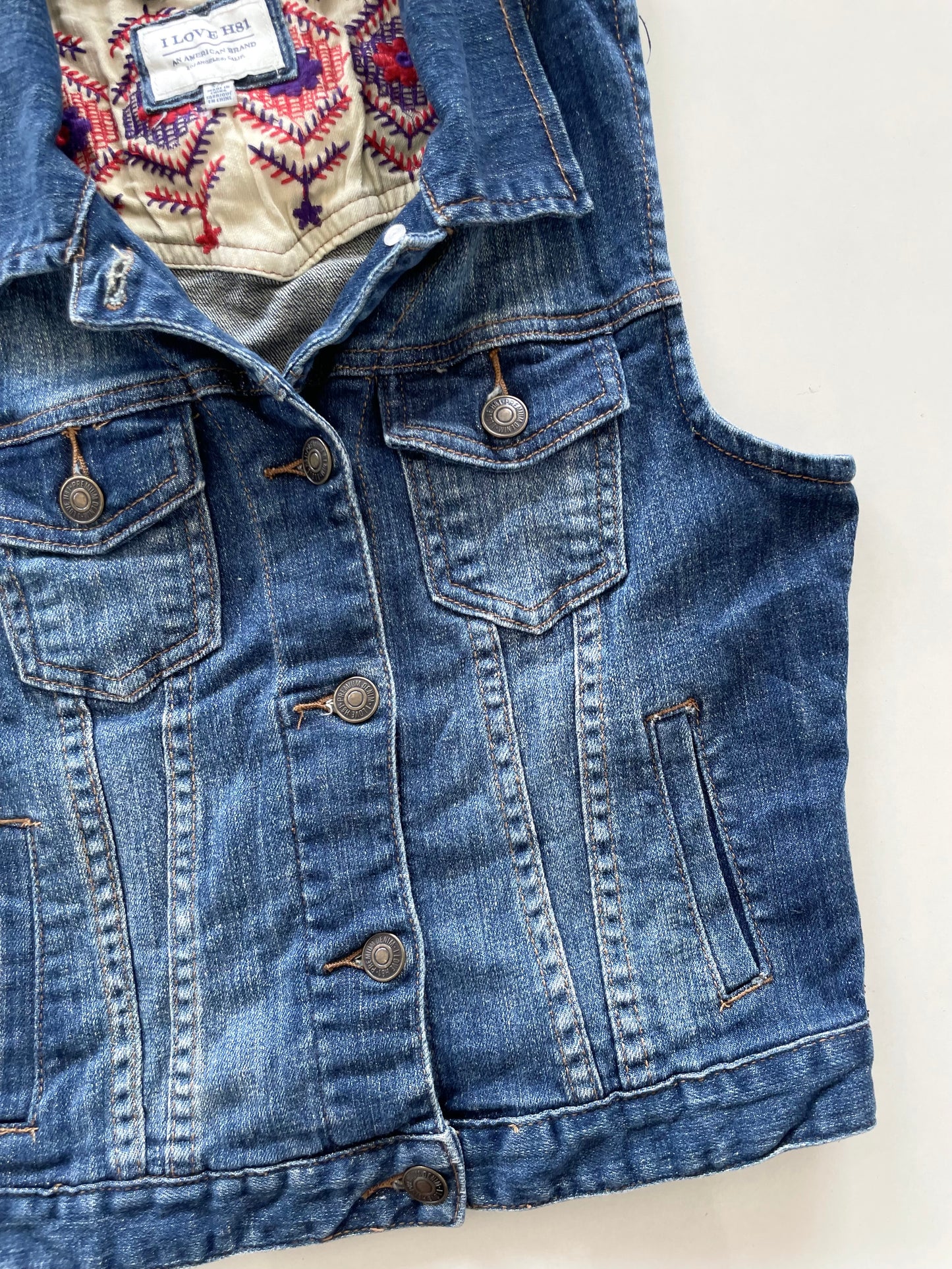Denim Vest-Chest 30
