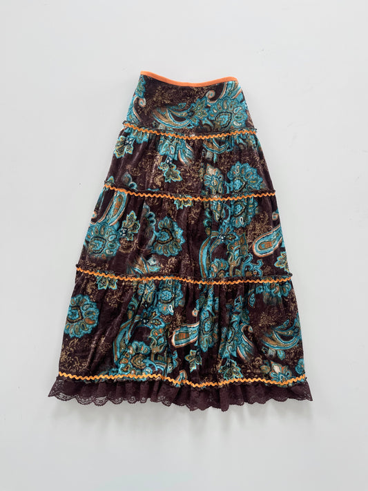 Paisley Vintage Skirt-Waist 30