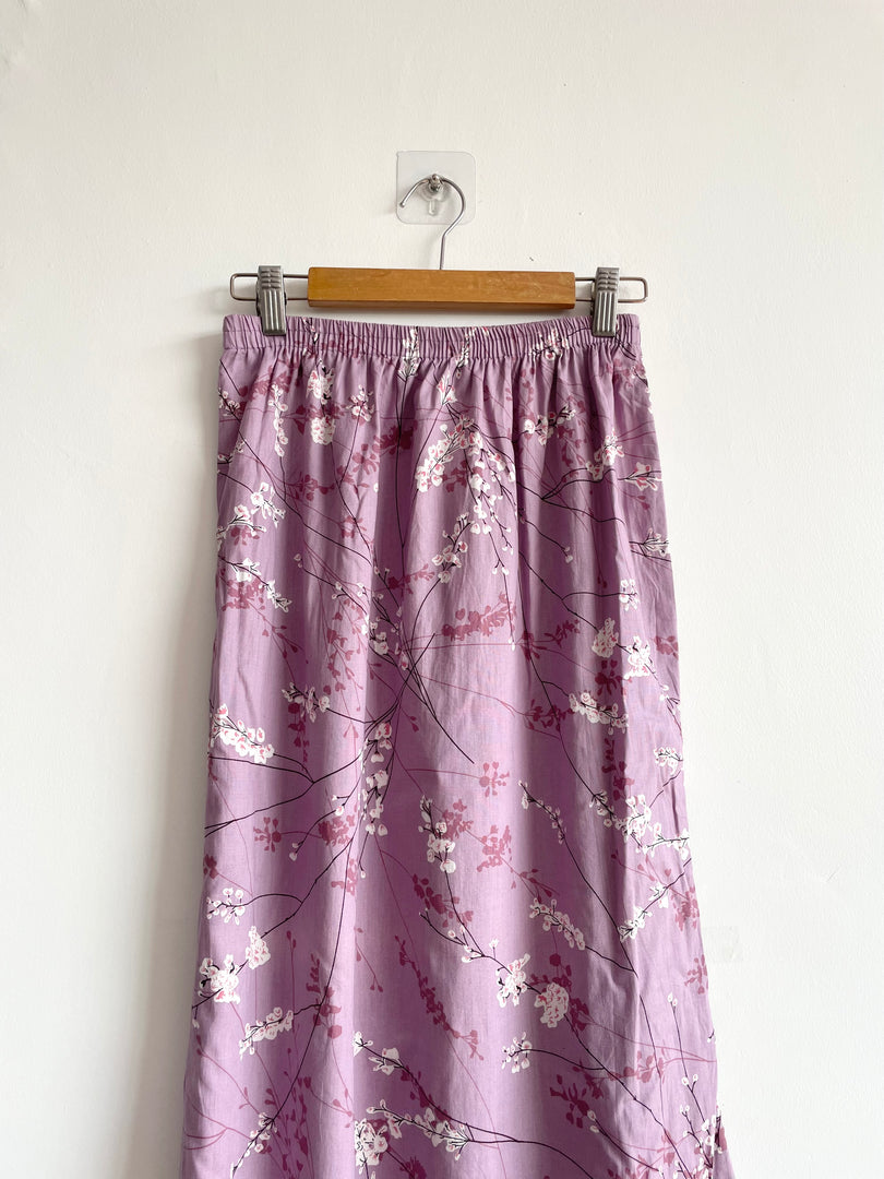 Lavender Cotton Skirt-Waist 26 to 30