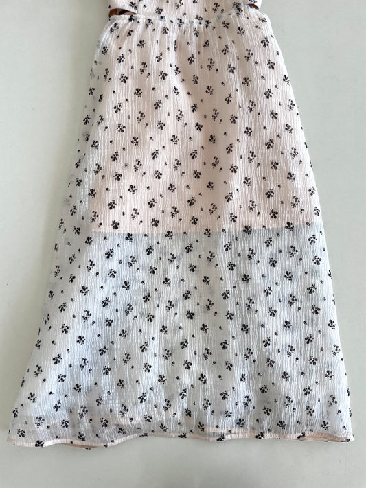 Organza Cutout Dress-Bust 32