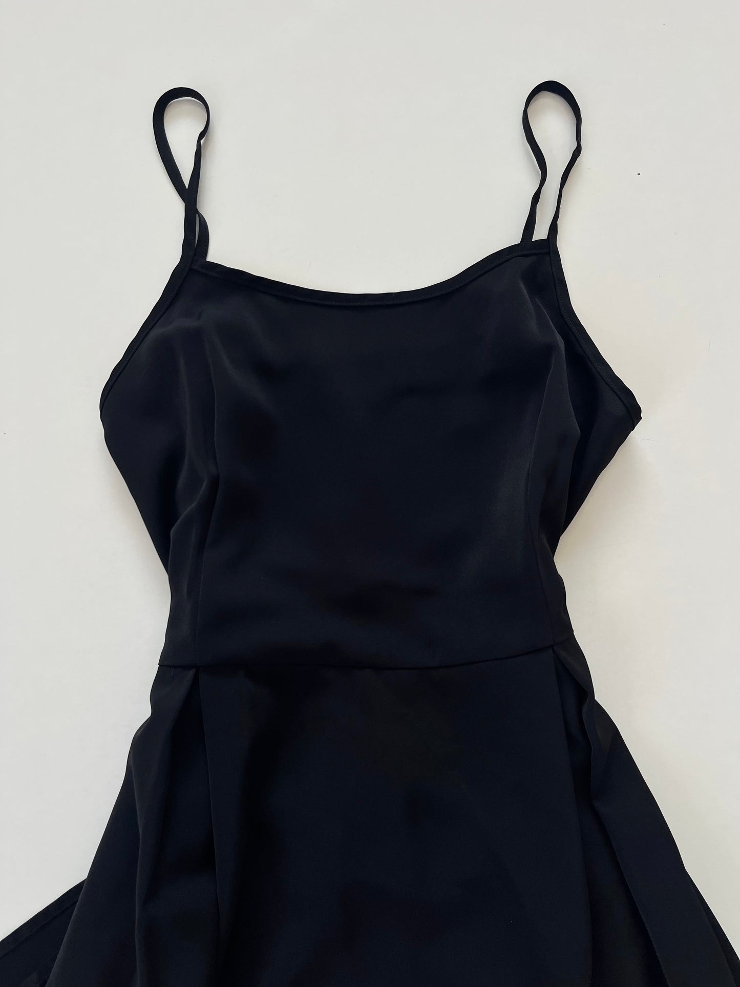 Solid Black Slip Dress-Bust 36