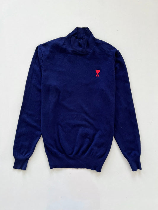 Ami 100% Virgin Wool Vintage Highneck-Bust 40