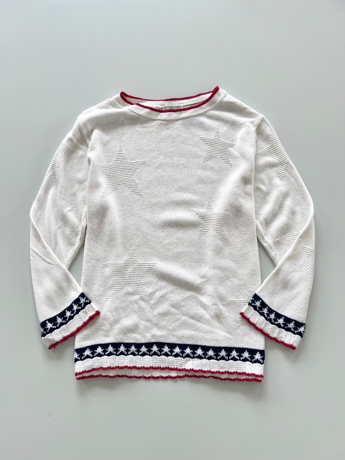 White Stag Embroidered Sweater-Bust 48