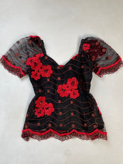 Vintage Sequin Top-Bust 42