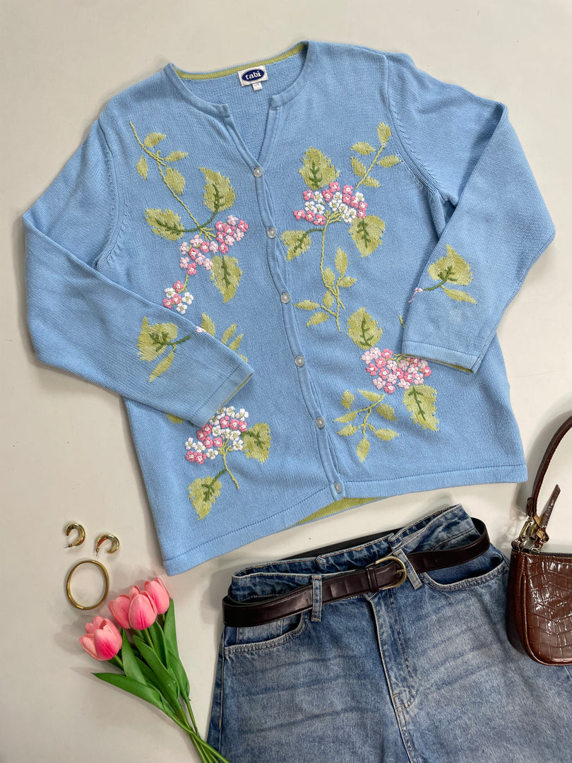 Tabi Embroidered Cardigan- Bust 38 to 42