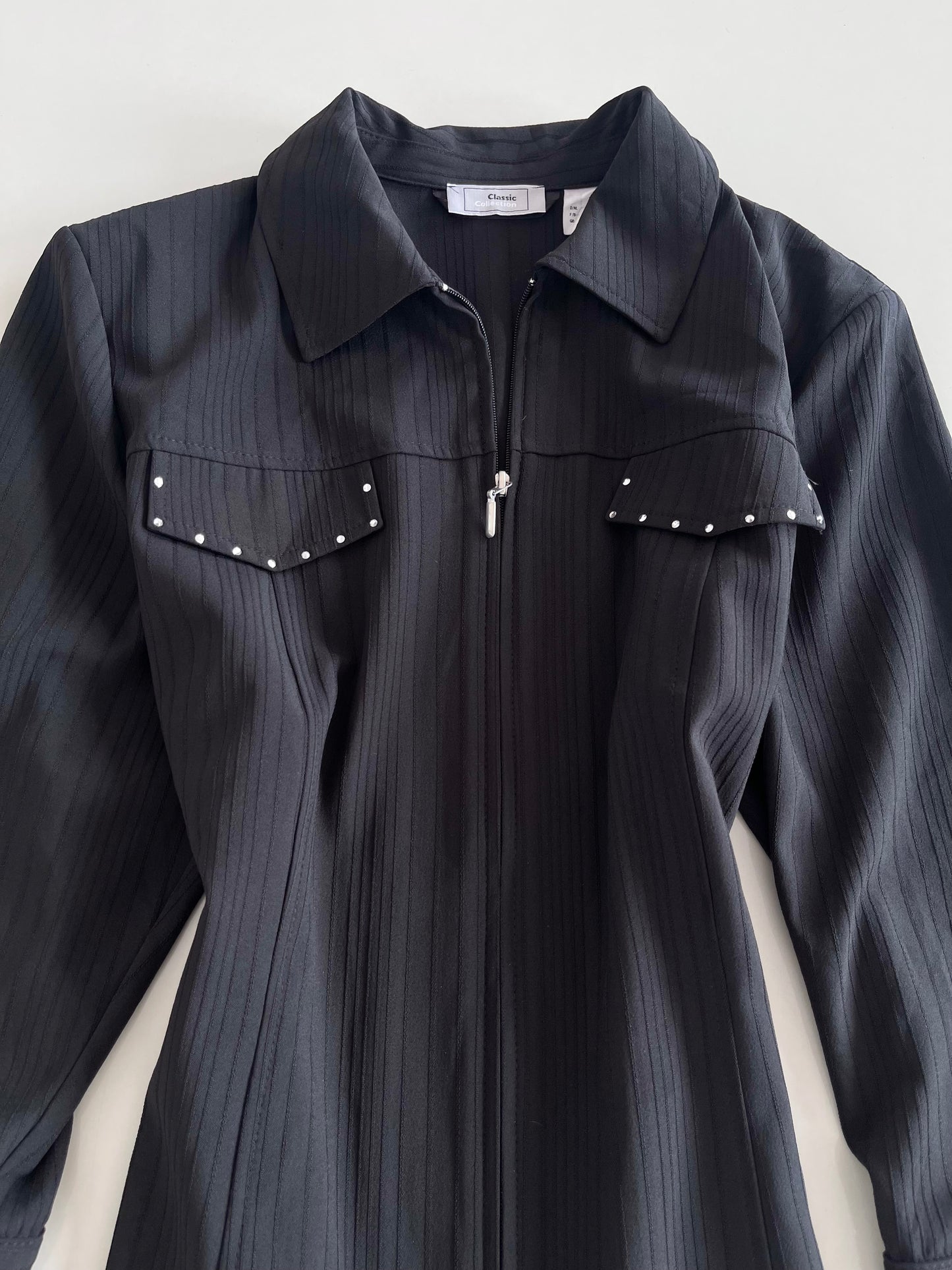 Classic Zipper Vintage Blazer-Bust 48