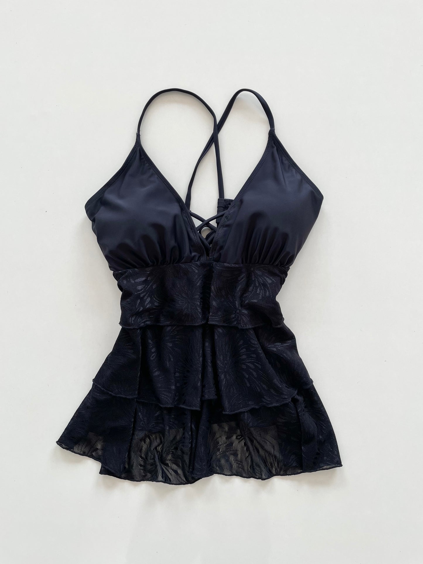 Ruffle Lace Top-Bust 34 to 36
