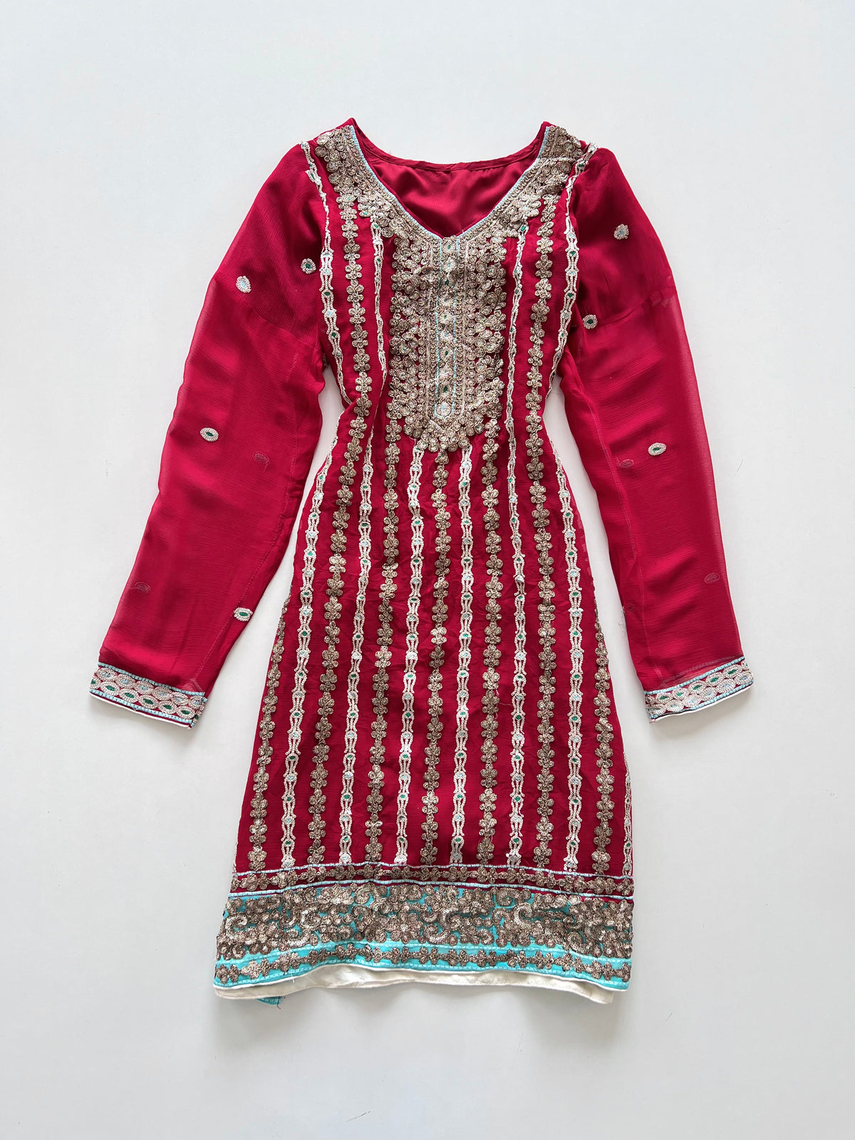 Embroidered Kurta-Bust 34