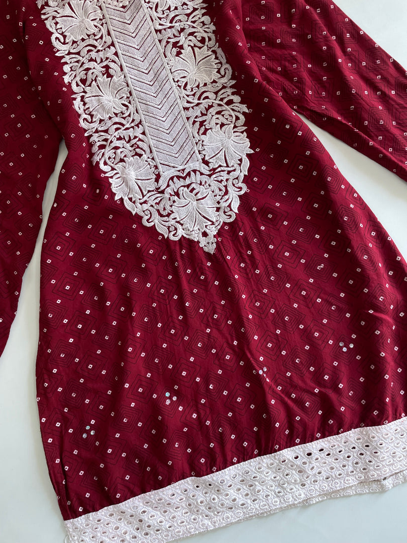 Embroidered Kurti-Bust 36