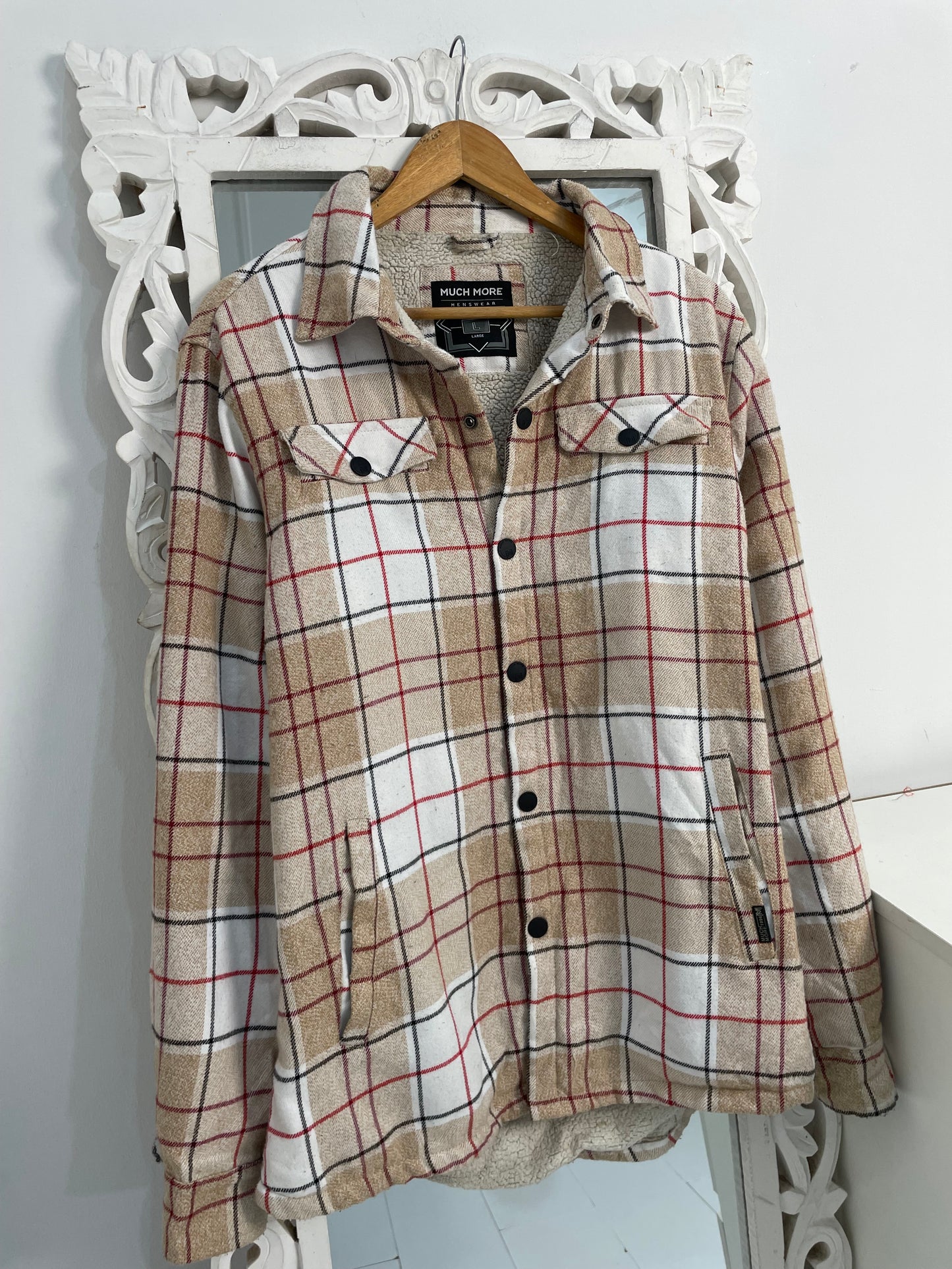 Super Thick Inner Furr Shacket-Chest 44