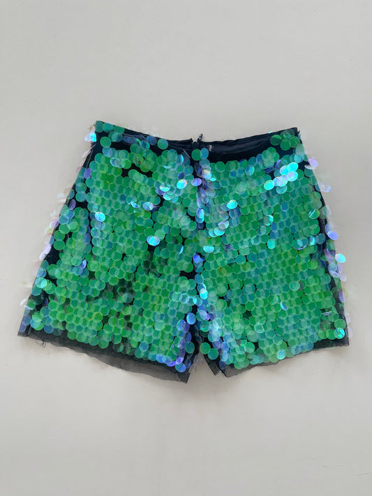 Pretty Little Thing Sequin Shorts-Waist 30