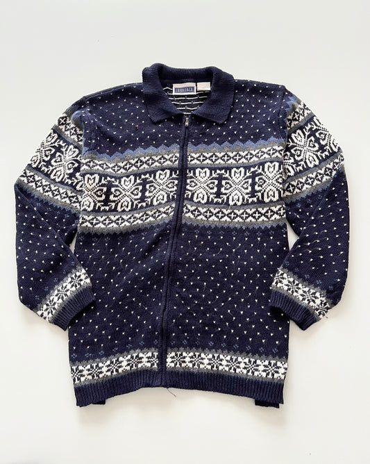 Erika Christmas Zip Up Sweater-Bust 48