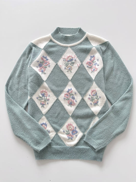 Alfred Dunner Embroidered Sweater-Bust 42