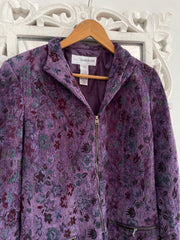 Vintage Jacquard Corduroy Jacket-Bust 30