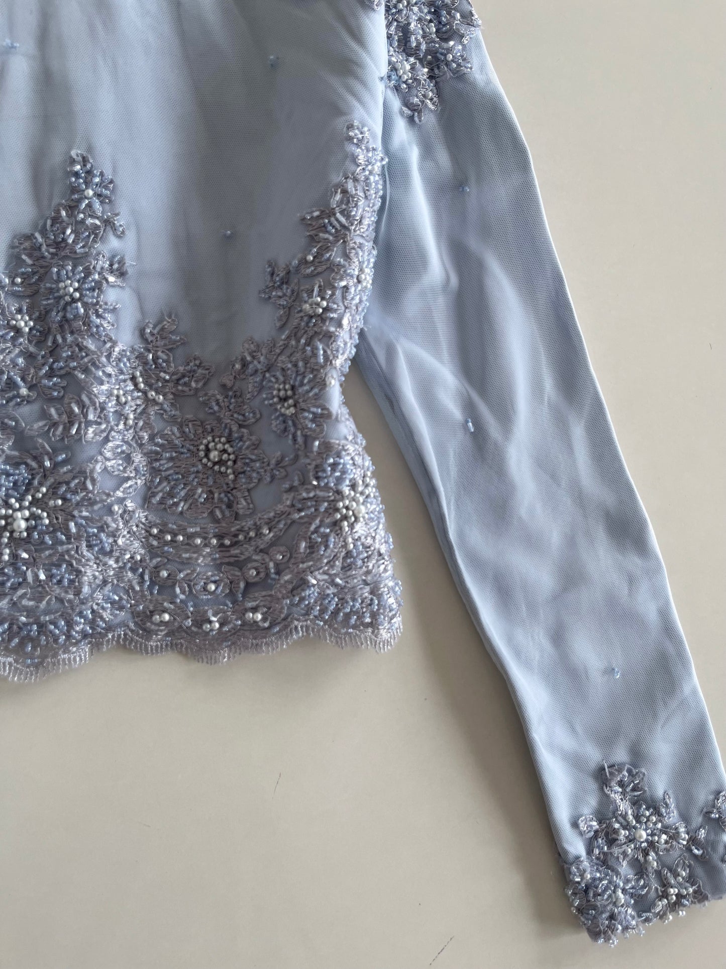 Embroidered Vintage Top-Bust 32