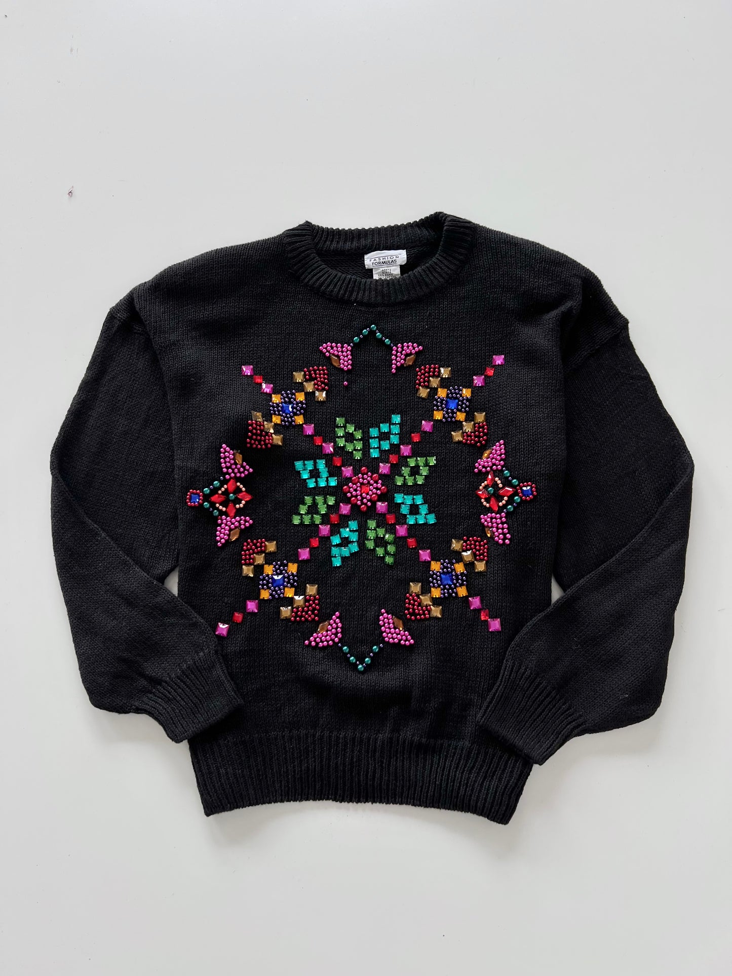 Fashion Formulas Hand Embroidered Sweater-Bust 50