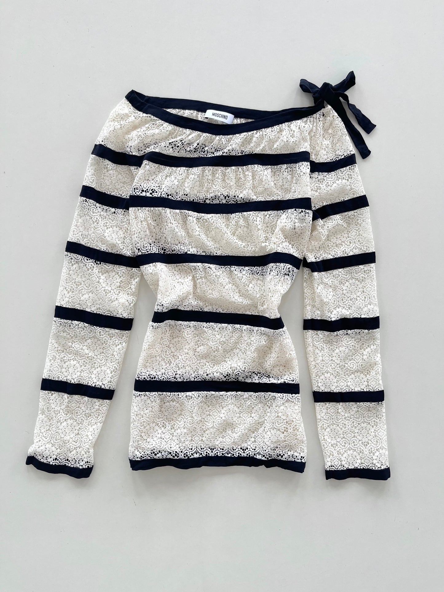 Moschino Sheer Lace Top-Bust 40