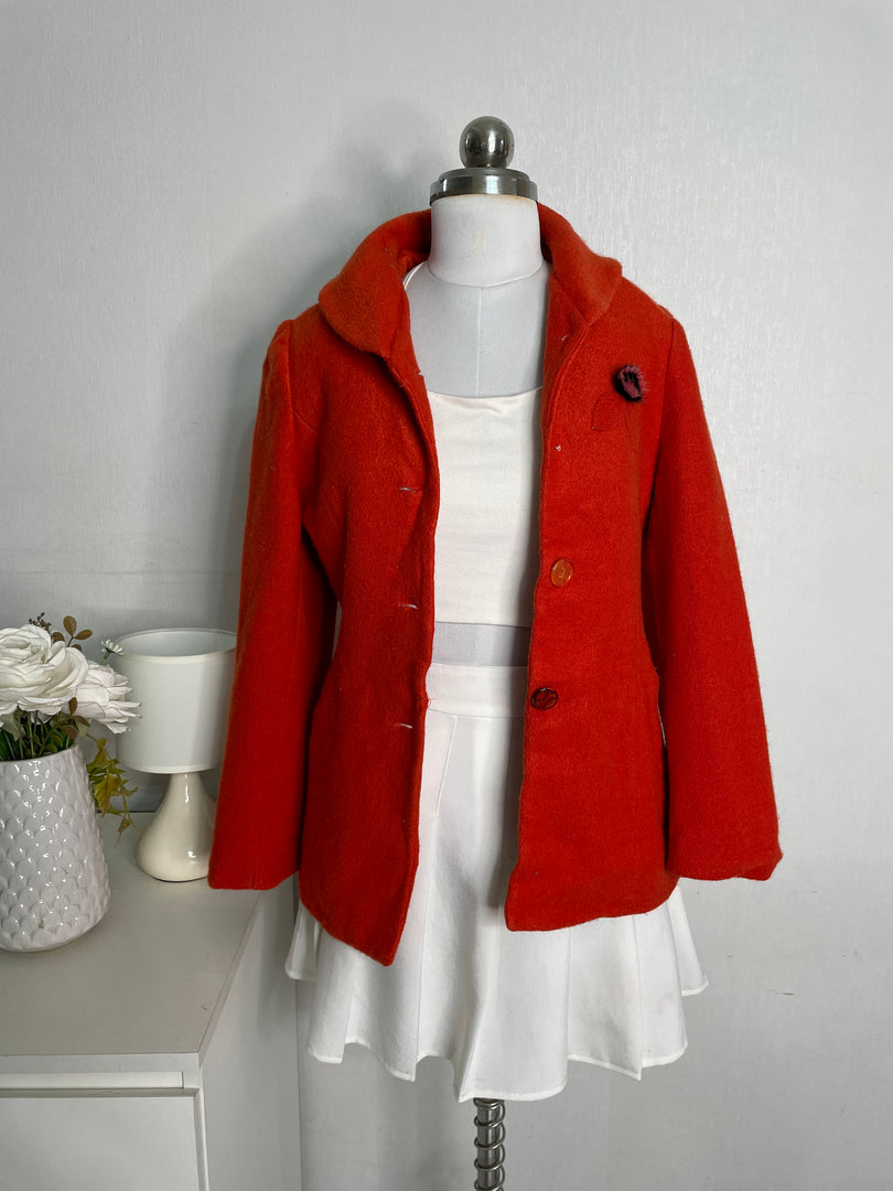 Red Vintage Coat -Bust 32