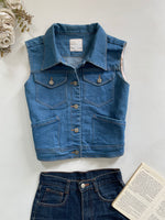 Load image into Gallery viewer, Denim Vest-Bust 36