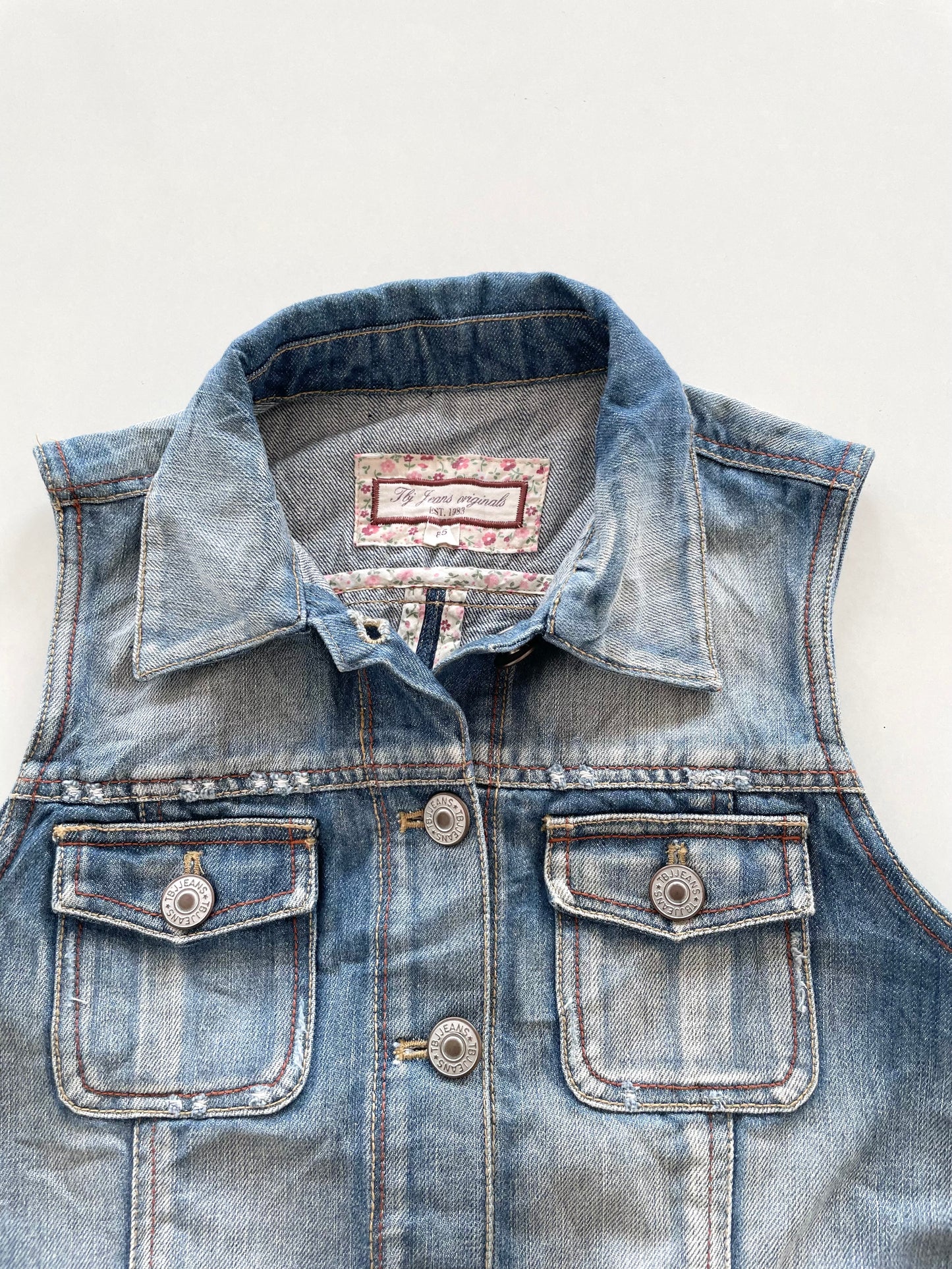 Denim Vest-Chest 32
