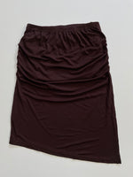 Load image into Gallery viewer, Coffee Ruched Skirt-Waist 28 to 32
