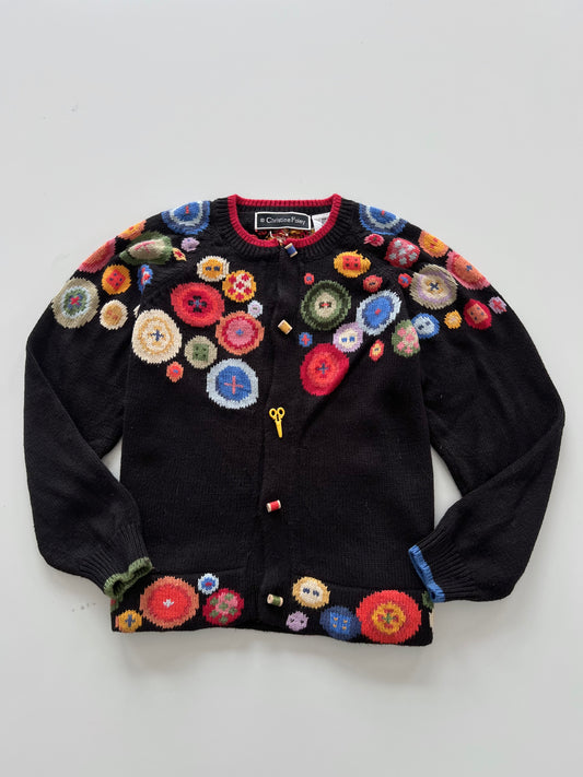 RARE Christine Foley Embroidered Sweater-Bust 36