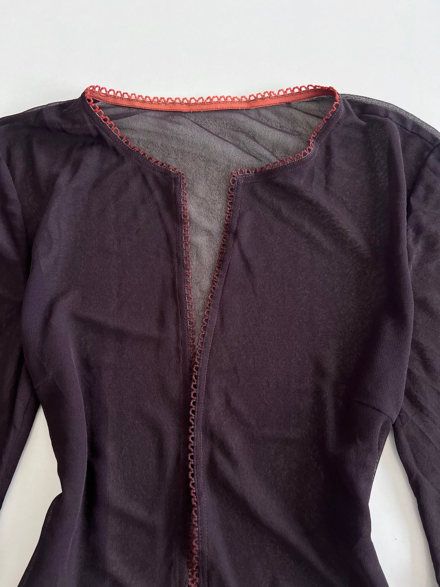 Sheer Vintage Shrug-Bust 34