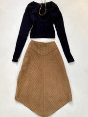 Vintage Corduroy Skirt-Waist 28