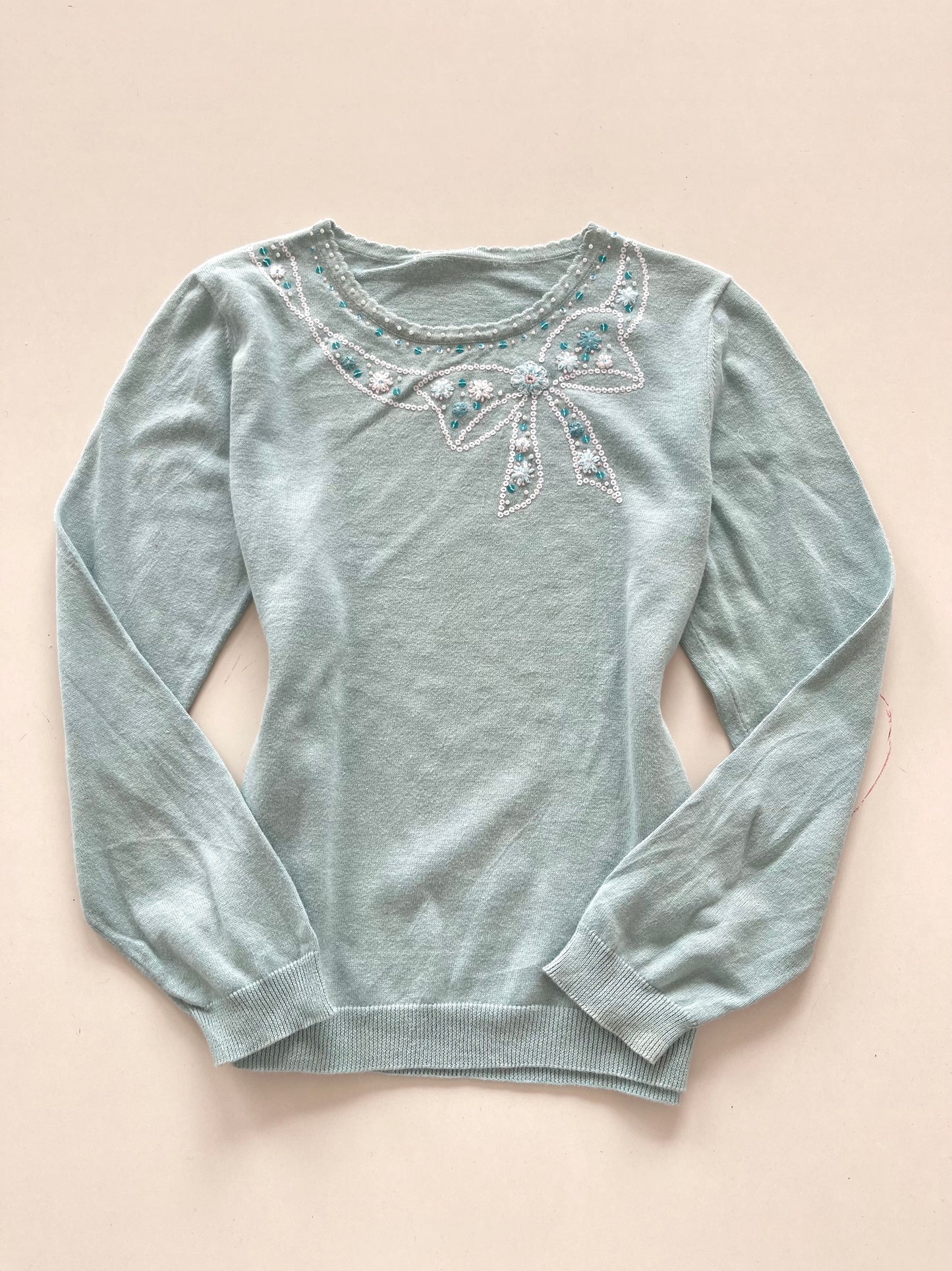 Embroidered Sweater-Bust 40
