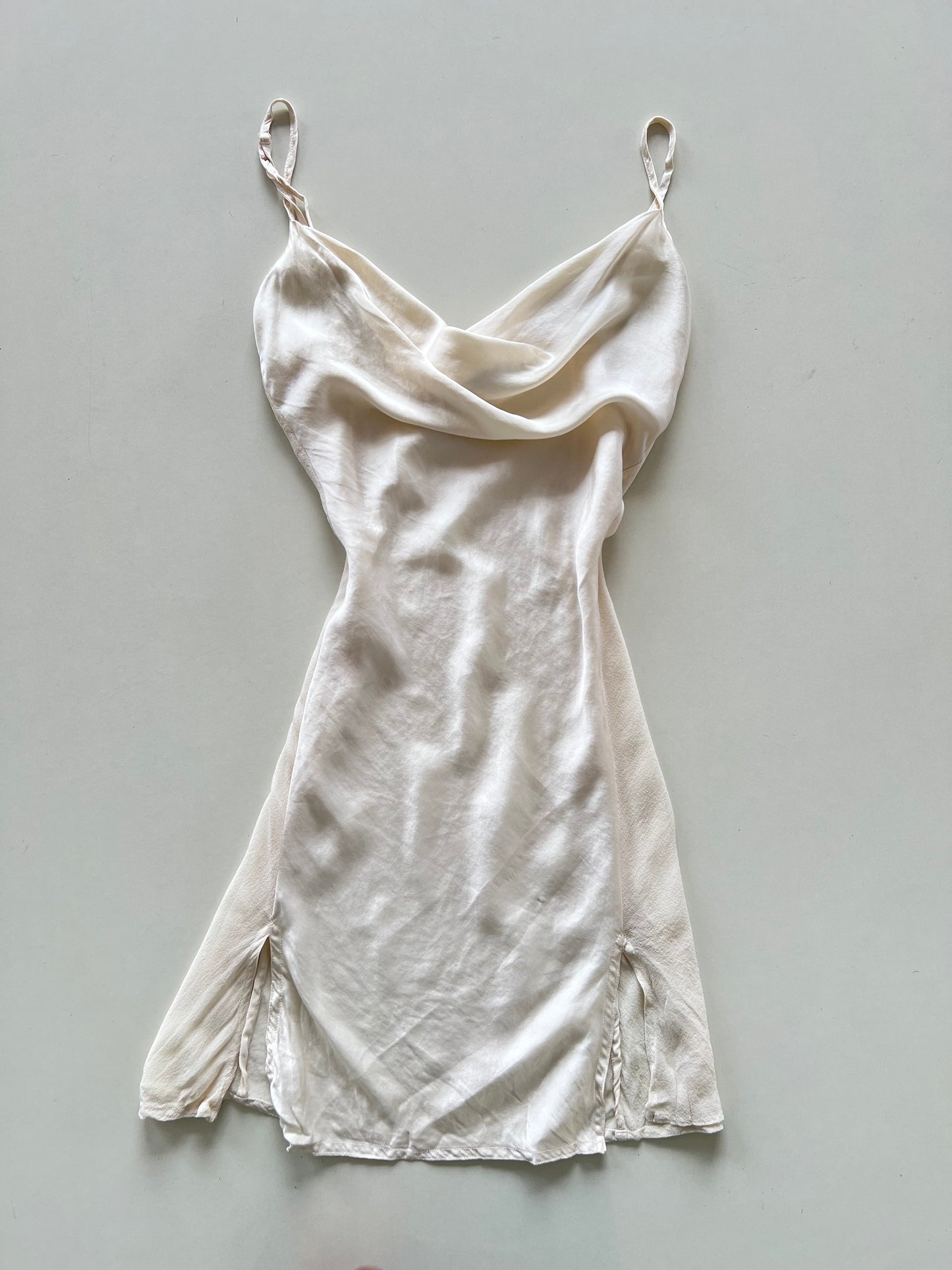 Ragno 100% Silk Cowl Neck Dress-Bust 34