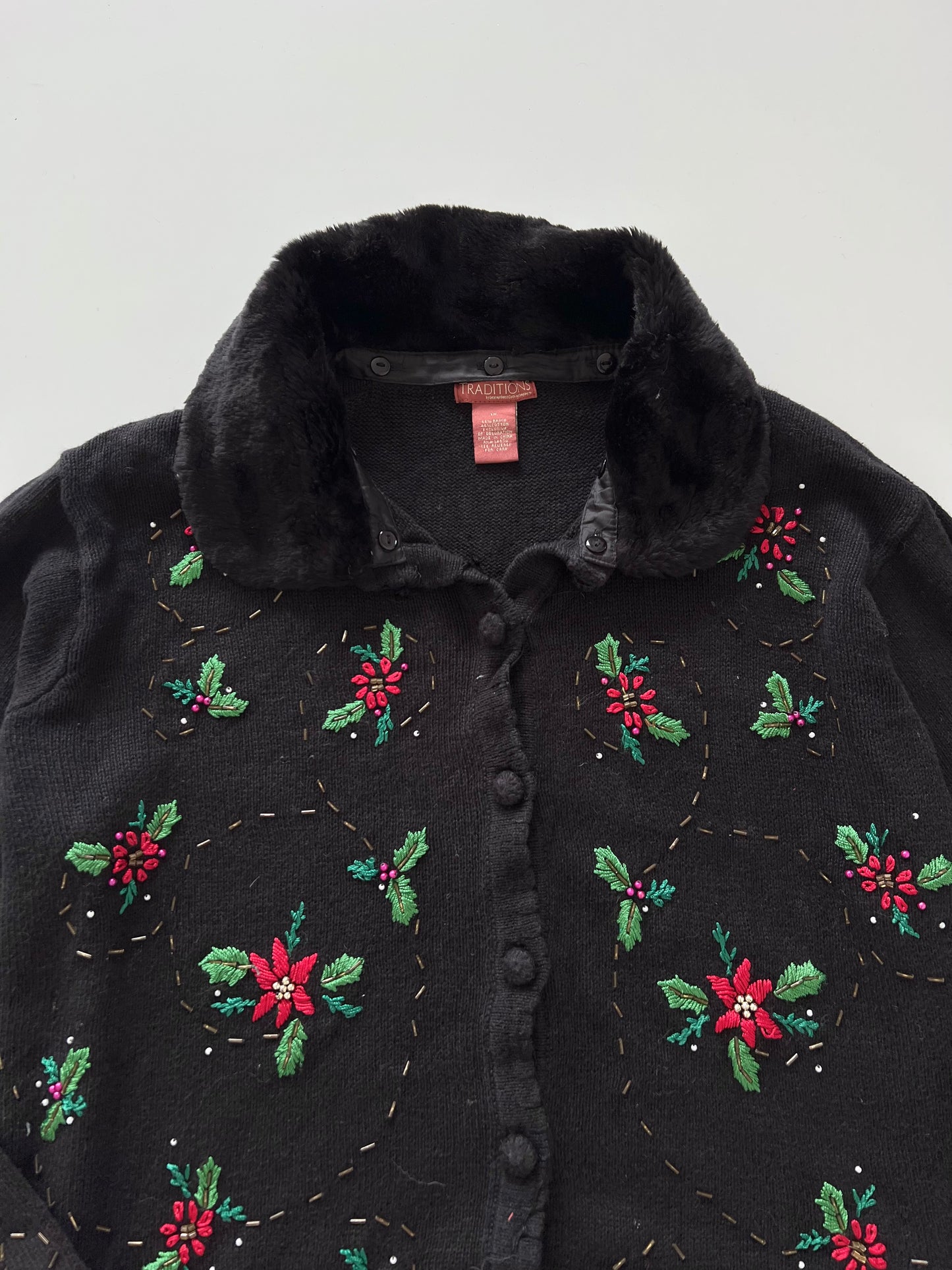 Traditions Embroidered Sweater-Bust 56