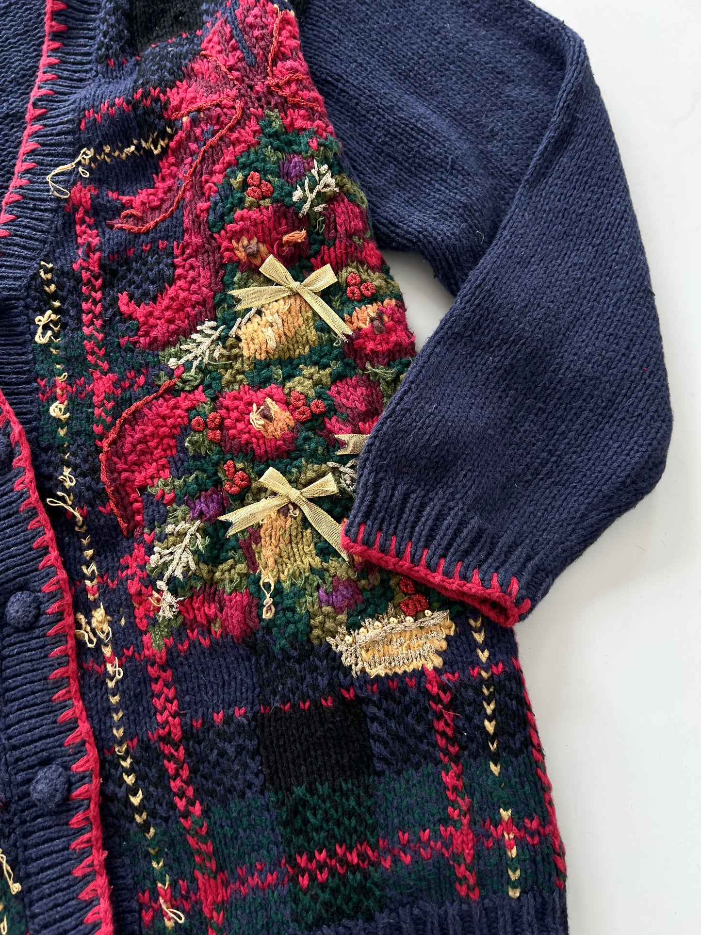 Private Collection Hand Embroidered Christmas Sweater-Bust 48