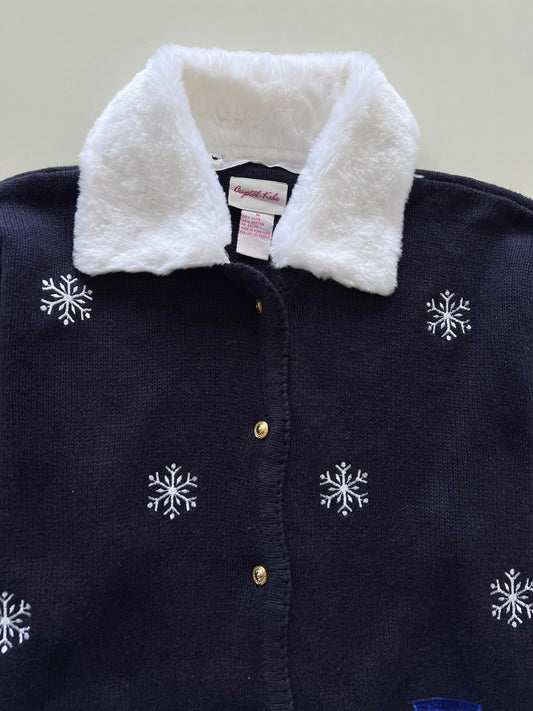 Crystal Kobe Embroidered Christmas Cardigan Sweater-Bust 46