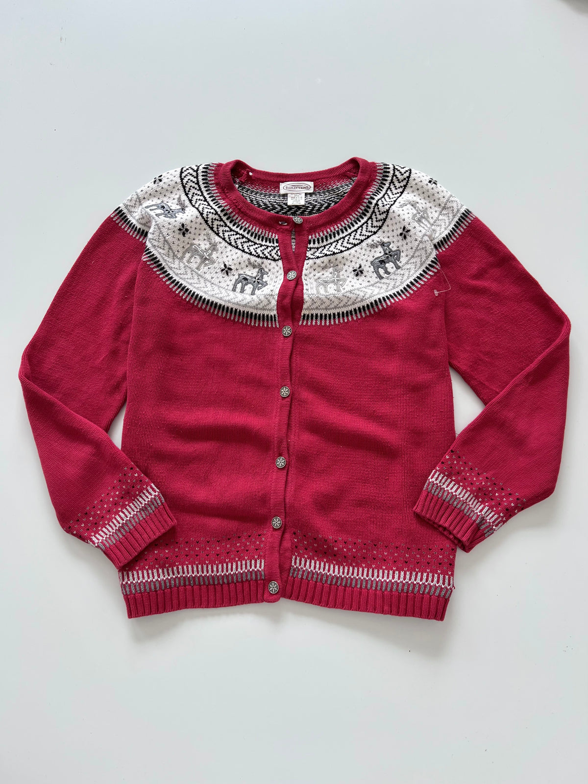 Reflections Christmas Cardigan Sweater-Bust 48