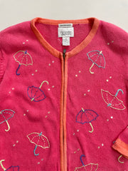 Christopher & Banks Hand Embroidered Zipper-Bust 40 to 44