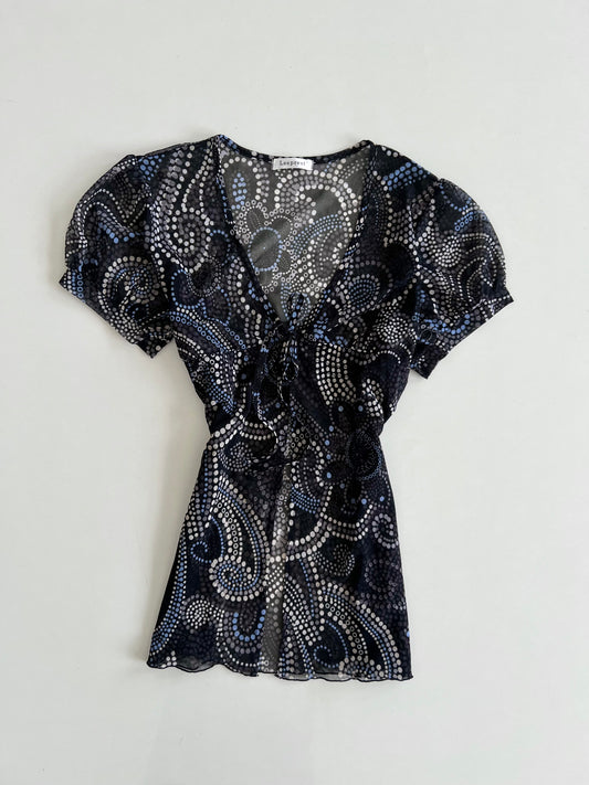 Leeprest Sheer Vintage Top-Bust 42 to 44