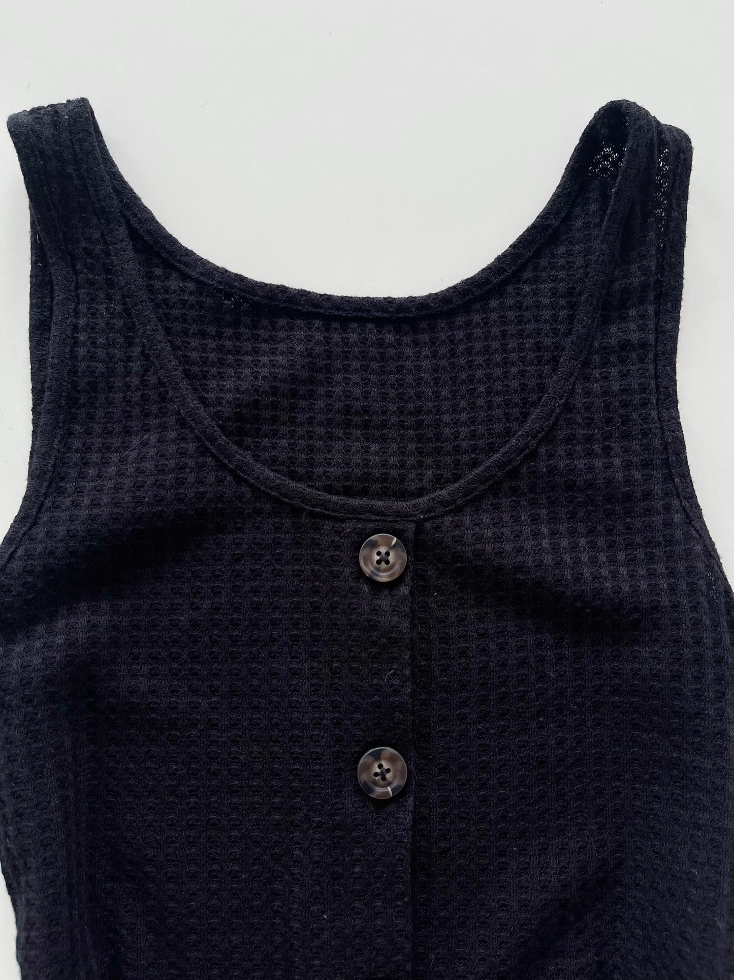 Waffle Black Top-Bust 34 to 36